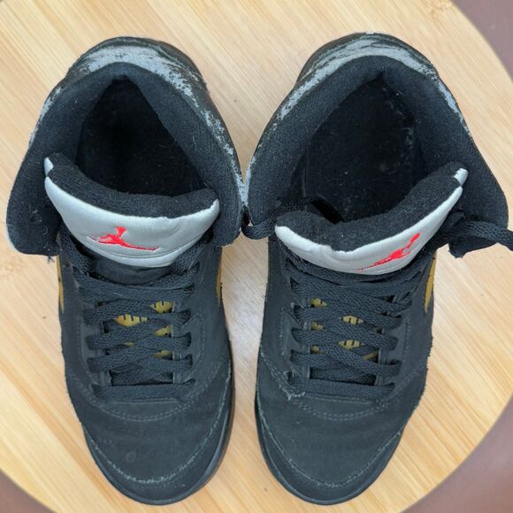Nike Air Jordan 5 Retro (2006) Black Metallic (PS) Size 2.5Y - Picture 10 of 11